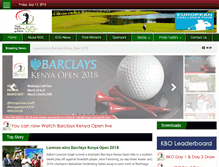 Tablet Screenshot of kenya-opengolf.com